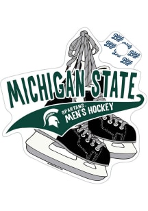 Michigan State Spartans Centrist Ice Hockey Stickers - Green