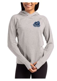 Cutter and Buck Old Dominion Monarchs Womens Grey Adapt Knit Hood Hooded Sweatshirt