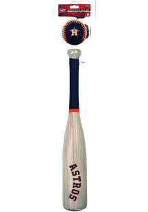 Houston Astros Wood Grain Print Bat and Ball Set
