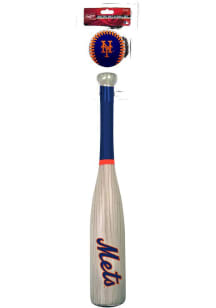 New York Mets Wood Grain Print Bat and Ball Set