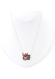 Arkansas Razorbacks Slogan Necklace