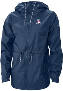Columbia Arizona Wildcats Womens Navy Blue Heat Seal Lily Park Light Weight Jacket