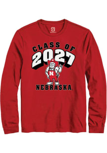 Summit Sportswear Nebraska Cornhuskers Red Class of 2027 Long Sleeve T Shirt