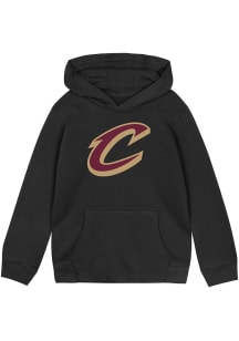 Cleveland Cavaliers Toddler Black Primary Logo Long Sleeve Hooded Sweatshirt