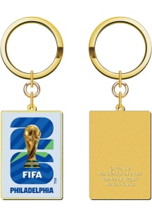 FIFA Philadelphia World Cup 2D Trophy Keychain - Blue
