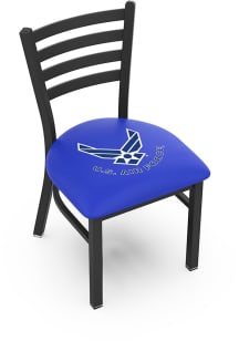 Air Force Stationary Black Wrinkle Finish Pub Stool - Black