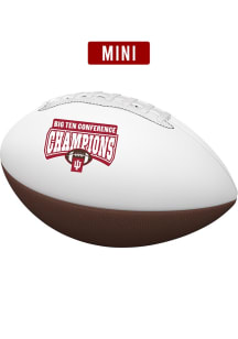 Indiana Hoosiers Logo Brands 2025 Big Ten Football Champions Mini Autograph Football