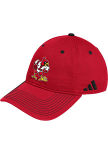 Adidas Louisville Cardinals Slouch Adjustable Hat - Red