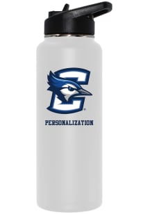 Creighton Bluejays Personalized 34oz Quencher Stainless Steel Bottle - White