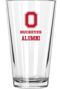 Ohio State Buckeyes Alumni 16 oz Pint Glass - White