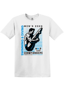 Summit Sportswear Big Ten White 2026 Men's Swimming & Diving Championships Short Sleeve T Shirt