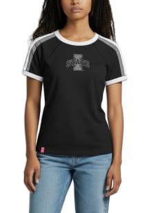 Lusso Iowa State Cyclones Womens Black Nessa Short Sleeve T-Shirt