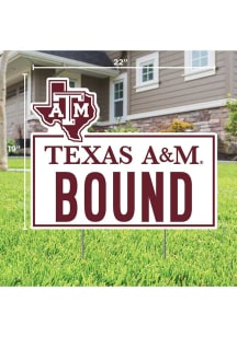 Texas A&M Aggies School Bound Yard Sign - White