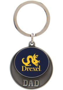 Drexel Dragons Team Logo Keychain - White