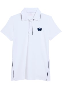 Vineyard Vines Penn State Nittany Lions Womens White Sankaty Short Sleeve Polo Shirt