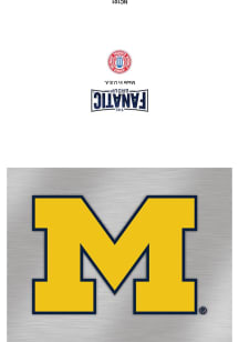 Michigan Wolverines Logo Card - Grey