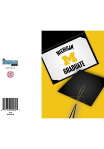 Michigan Wolverines Graduation Card Card - Blue