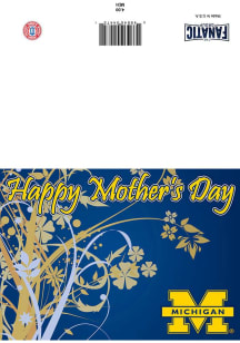 Michigan Wolverines Mothers Day Card - Blue