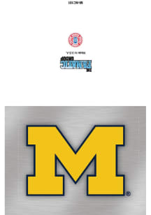 Michigan Wolverines M Logo Card - Grey