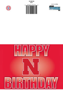Nebraska Cornhuskers Happy Birthday Card -