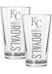 Kansas City Royals Pinnacle 2 Pack 16oz Pint Glass - White