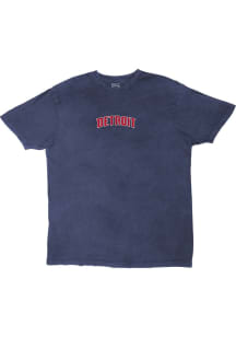 Detroit Pistons Blue Get Back Vintage Short Sleeve Fashion T Shirt