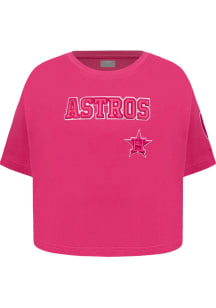 Pro Standard Houston Astros Toddler Girls Pink Classic Triple Pink Short Sleeve T-Shirt