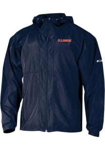 Columbia Illinois Fighting Illini Mens Navy Blue Prodigy Light Weight Jacket