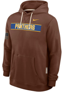 Nike Pitt Panthers Mens Brown Military Appreciation DriFit Long Sleeve Hoodie