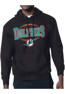 Starter Miami Dolphins Mens Black Team Track Long Sleeve Hoodie
