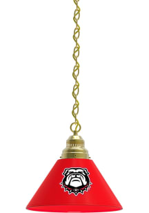 Georgia Bulldogs Mascot Single Gold Billiard Lamp