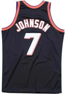Kevin Johnson  Mitchell and Ness Phoenix Suns Mens Black Swingman Big and Tall Hooded Sweatshirt