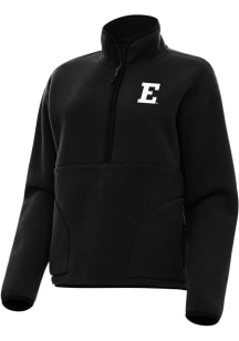 Antigua Eastern Michigan Eagles Womens Black Figure Qtr Zip
