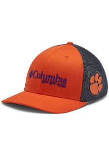 Columbia Clemson Tigers CLG PFG Mesh Adjustable Hat - Orange