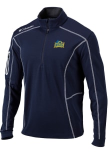 Columbia Drexel Dragons Mens Navy Blue Shotgun Long Sleeve Qtr Zip Pullover