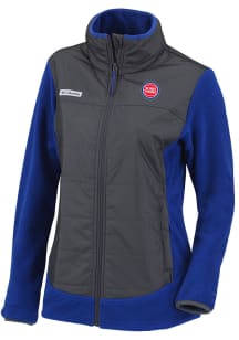 Columbia Detroit Pistons Womens Blue Heat Seal Basin Butte Full Zip Light Weight Jacket