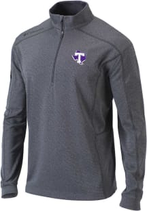 Columbia Tarleton State Texans Mens Grey Shotgun Long Sleeve Qtr Zip Pullover