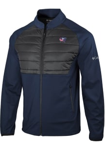 Columbia Columbus Blue Jackets Mens Navy Blue Heat Seal In the Element Medium Weight Jacket