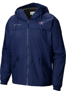 Columbia Columbus Blue Jackets Mens Navy Blue Heat Seal Oroville Creek Lined Jacket Medium Weight..