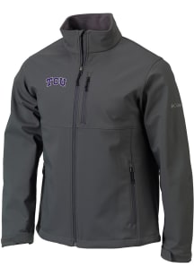 Mens TCU Horned Frogs Columbia Mens Ascender Heavyweight Jacket - Charcoal