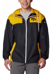 Columbia Iowa Hawkeyes Mens Black Flash Challenger Light Weight Jacket