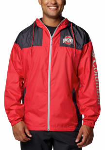 Columbia Ohio State Buckeyes Mens Red Flash Challenger Light Weight Jacket