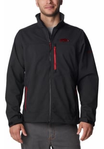 Columbia Arkansas Razorbacks Mens Black Ascender III Medium Weight Jacket