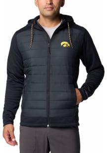Columbia Iowa Hawkeyes Mens Black Out-Shield Medium Weight Jacket