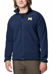 Columbia Michigan Wolverines Mens Blue Flanker IV Medium Weight Jacket