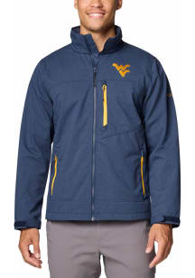 Columbia West Virginia Mountaineers Mens Navy Blue Ascender III Medium Weight Jacket