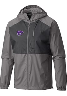 Columbia K-State Wildcats Mens Grey Flash Forward Light Weight Jacket