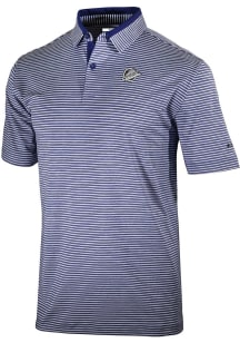 Columbia Vancouver Canucks Mens Navy Blue Heat Seal Golden Hills Polo Short Sleeve Polo