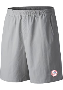 Columbia New York Yankees Mens Grey Heat Seal Backcast Shorts
