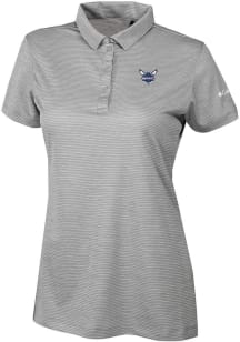 Columbia Charlotte Hornets Womens Grey Heat Seal Set II Short Sleeve Polo Shirt
